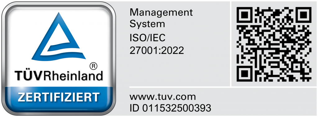 Unsere Leistungen sind jetzt ISO 27001 zertifiziert!